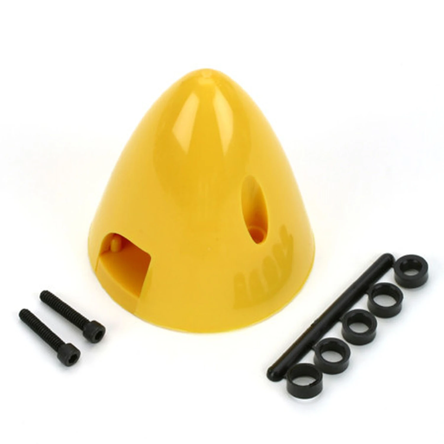 Dubro Products 4 Pin Spinner,2-1/2" Yellow 3 Dubro Products 4 Pin Spinner,2-1/2" Yellow