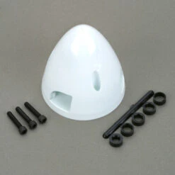 Dubro Products 3 Blade Spinner, 2-1/2", White