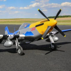 E-Flite P-51D Mustang 1.5m BNF Basic Combo -Aircraft Model EFL01250C A14 MJAW50MM