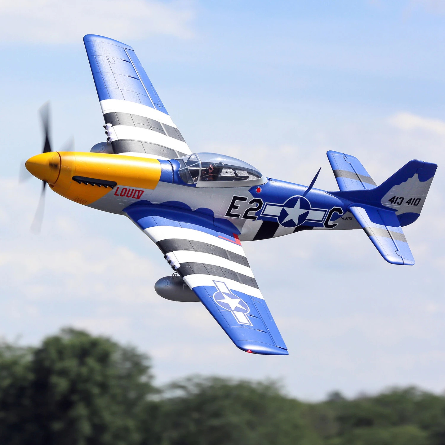 E-Flite P-51D Mustang 1.5m Smart BNF Basic With AS3X And SAFE Select 17 E-Flite P-51D Mustang 1.5m Smart BNF Basic With AS3X And SAFE Select - Image 15