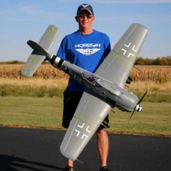 E-Flite Focke-Wulf Fw 190A 1.5m Smart BNF Basic With AS3X And SAFE Select -Aircraft Model EFL01350 A14 7D7XMR0P