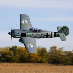 E-Flite Focke-Wulf Fw 190A 1.5m Smart BNF Basic With AS3X And SAFE Select -Aircraft Model EFL01350 A15 7D7XMR0P