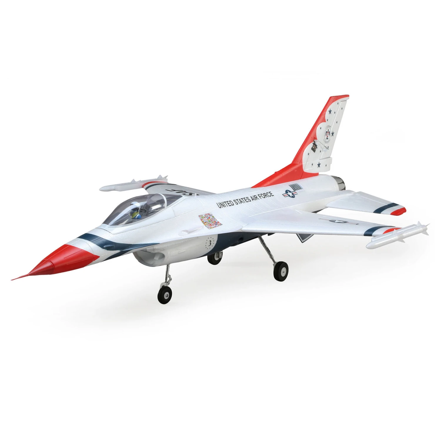 E-Flite F-16 Thunderbirds 70mm EDF Jet BNF Basic With AS3X And SAFE Select 3 E-Flite F-16 Thunderbirds 70mm EDF Jet BNF Basic With AS3X And SAFE Select