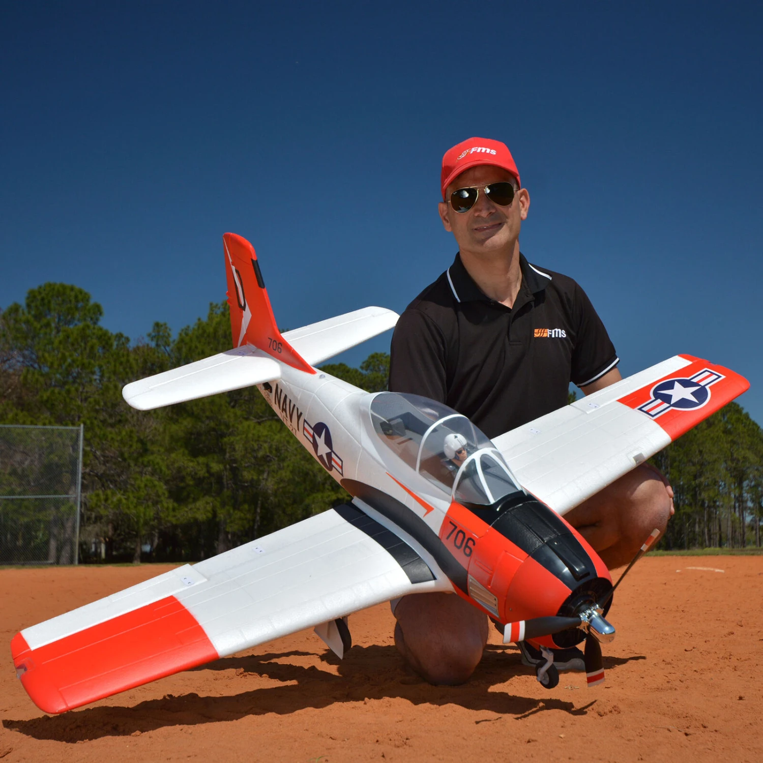 FMS T-28D PNP 1400mm V4 With Reflex, Red 5 FMS T-28D PNP 1400mm V4 With Reflex, Red - Image 3