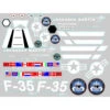 FMS Decal Sheet: F35 V2 -Aircraft Model FMMPU110 A0 3C57PND4