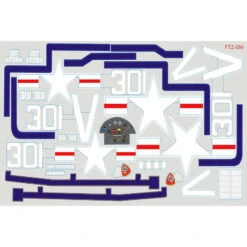 FMS Decal Sheet: F4U 1700mm, Blue