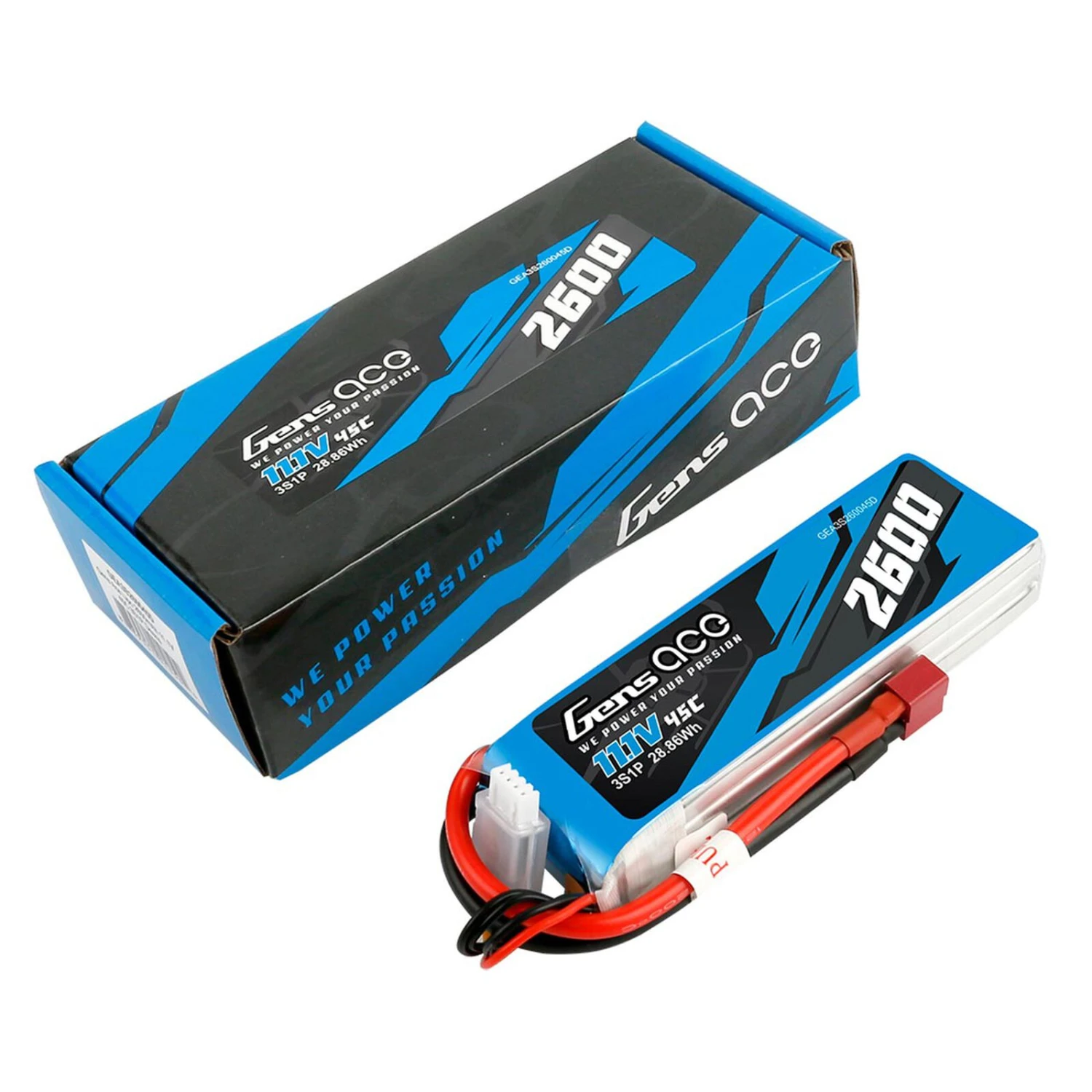 Gens Ace 11.1V 2600mAh 3S 45C LiPo Battery: Deans 7 Gens Ace 11.1V 2600mAh 3S 45C LiPo Battery: Deans - Image 5