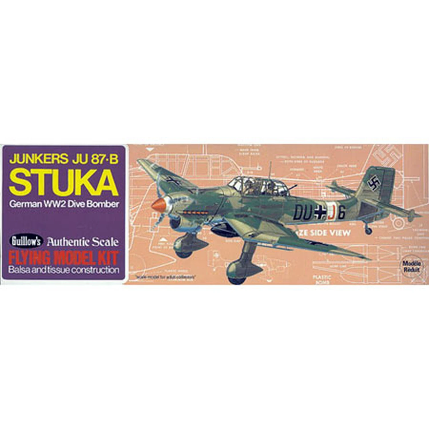 Junkers JU 87-B Stuka Kit, 16.5" 3 Junkers JU 87-B Stuka Kit, 16.5"