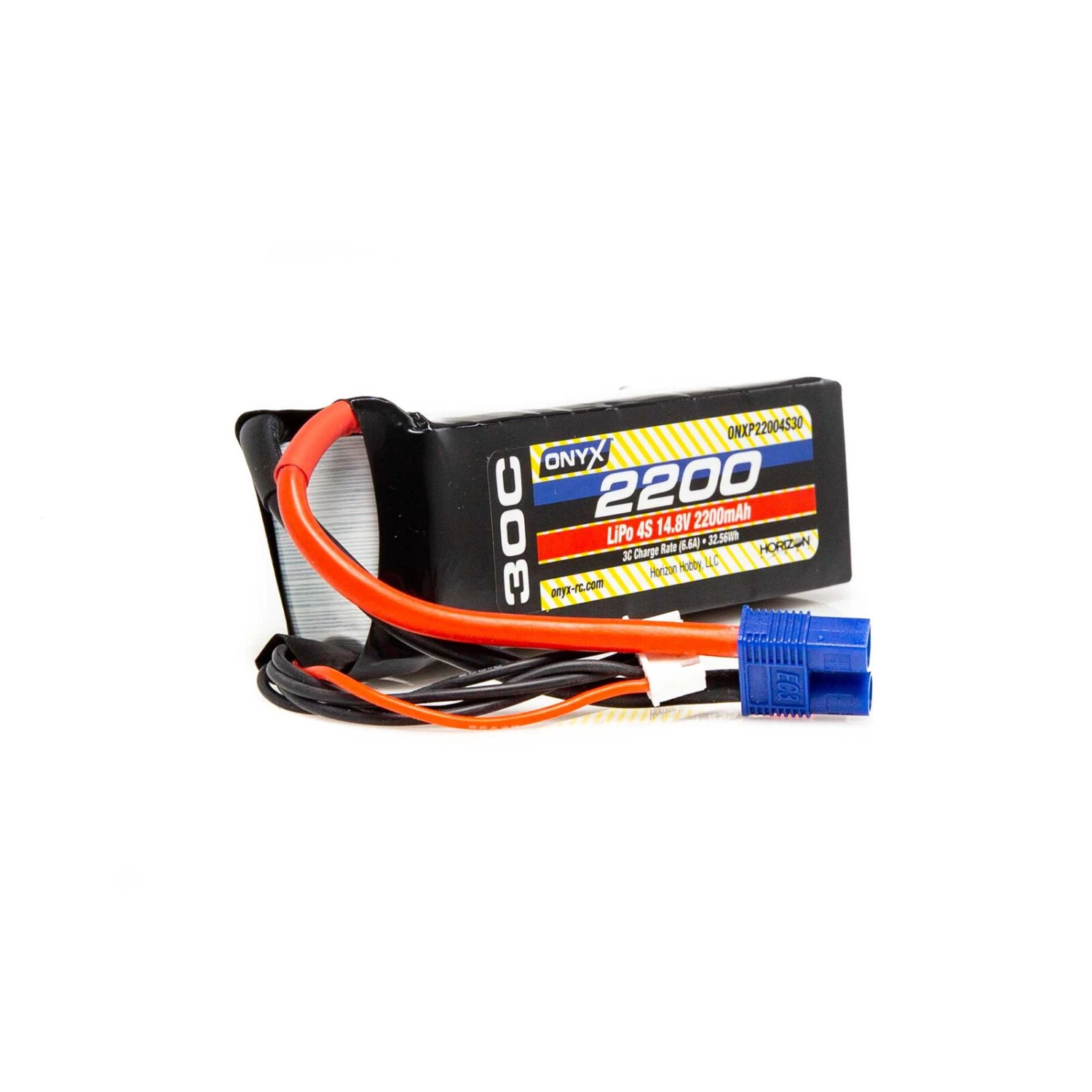 Onyx 14.8V 2200mAh 4S 30C LiPo Battery: EC3 3 Onyx 14.8V 2200mAh 4S 30C LiPo Battery: EC3