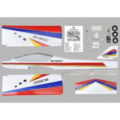 Sonic Mk2 Low-Wing .25-.32 GP EP ARF 52.7 -Aircraft Model PMMA1230 A2 UQ8R5B68