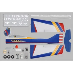 Typhoon .46-.55 GP EP ARF 59.1" 7 Typhoon .46-.55 GP EP ARF 59.1" -Aircraft Model PMMA1595 A0 YD4SXPXI